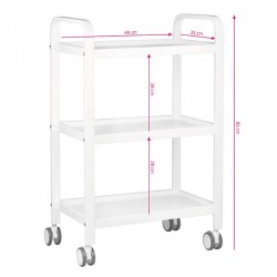 Количка за естетика AS-126765 - 49 х 33 х 85 см