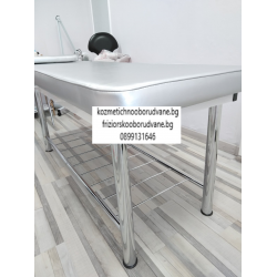 Фиксирана кушетка Standart  - сребриста 180 x 61 x 63 cм