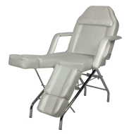 Козметичен стол Alex 183 х 63/85 х 67 см - сребрист