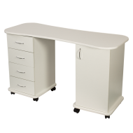 Маса за маникюр Esti 2 бяла 42/55  х 125 х 75 см