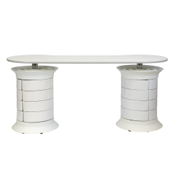 Маса за маникюр Grande Plus - бяла 165 х 50/55 х 73 см