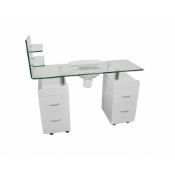 Маса за маникюр с прахоуловител PEZI 122 х 44 х 77/114 см